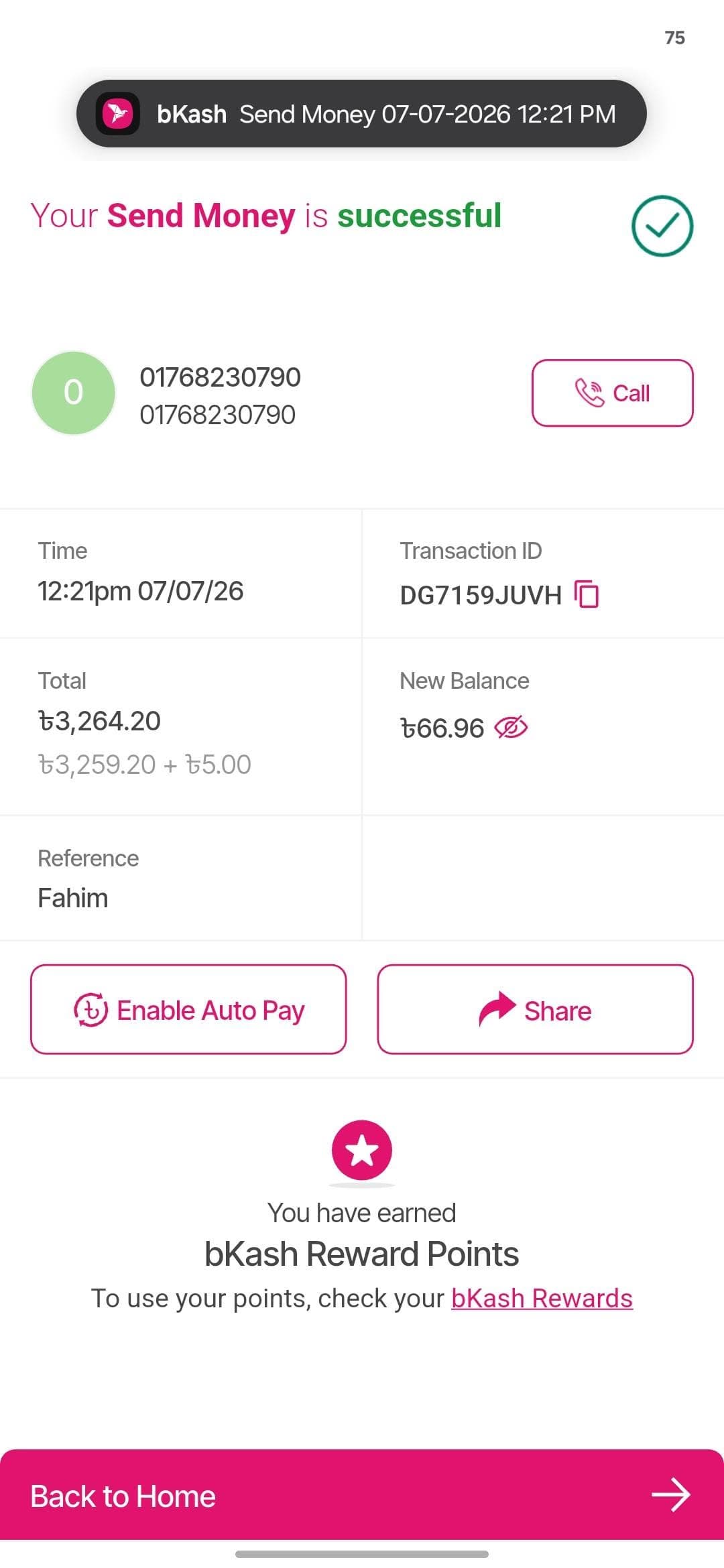 payment proof.jpg — Riya Roy প্রমাণ (Evidence)