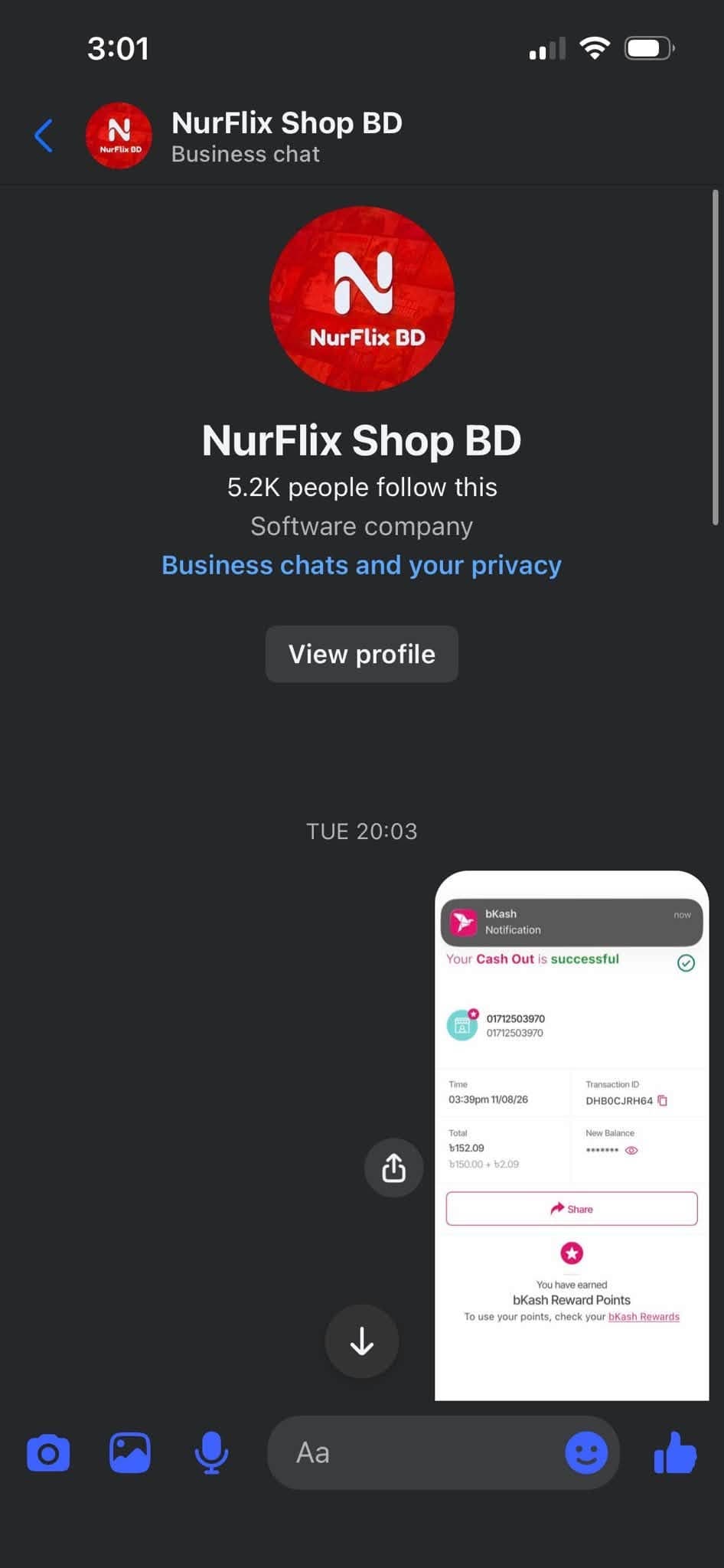 payment proof.jpg — NurFlix Shop BD প্রমাণ (Evidence)